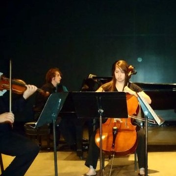 Playing cello